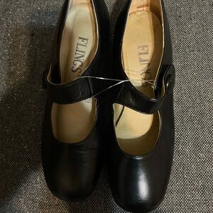 FLINGS Classic Black Kids Dress Shoes